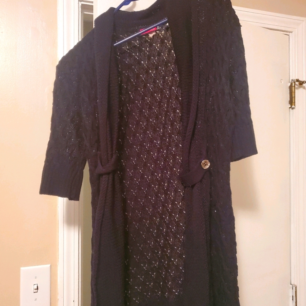 Black cardigan